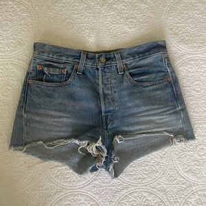 Levi’s 501 Cutoff Denim Shorts Sz 27 Great Condition